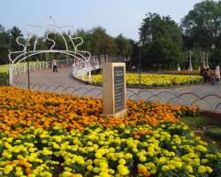 The beauty of the garden could not be expressed in words having different colorful flowers, plants, shrubs. The park also has a play area for children